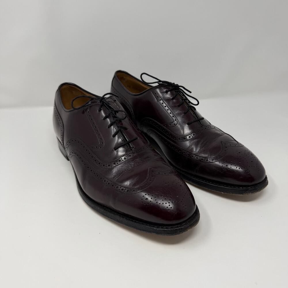Johnston & Murphy Burgundy Wingtip Oxfords Men’s 10 D